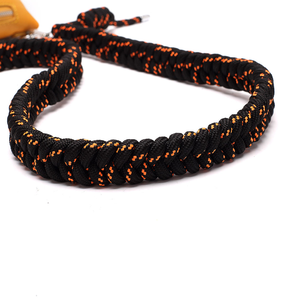 Plaited belt PU leather fanny pack in Yellow