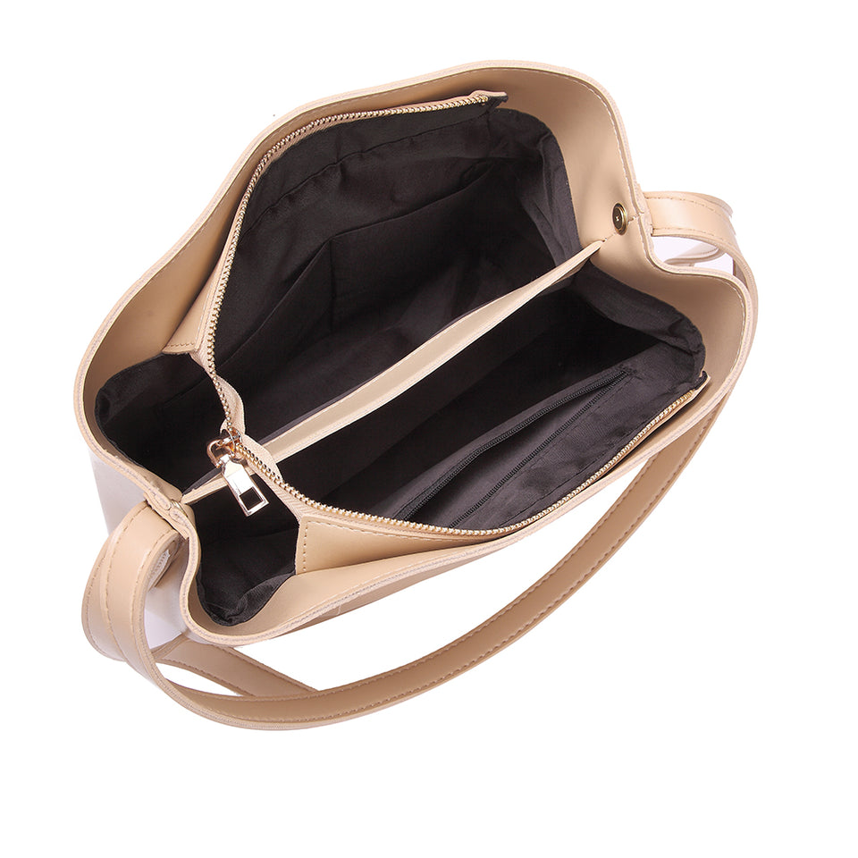 Sloughy faux leather crossbody bag in Black