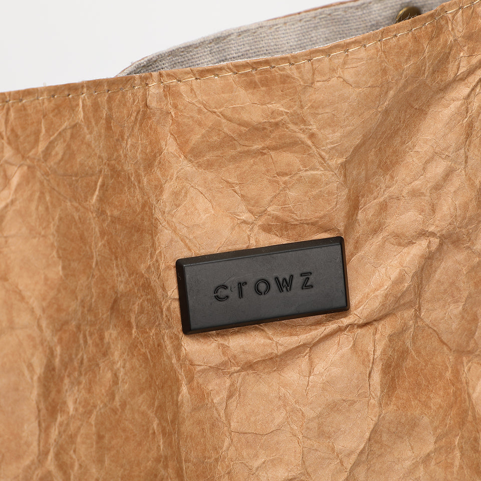 Creased PU leather shopper bag in blue